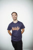 Noble Rot X Folk T-Shirt - Navy & Orange