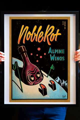 Noble Rot Limited Edition Art Print - Issue 34 - Alpine Winos