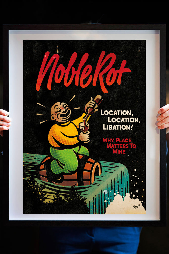 Noble Rot Limited Edition Art Print - Issue 39 - Location, Location, Libation!