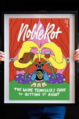 Noble Rot Limited Edition Art Print - Issue 40 - The Wine Traveller's Guide to Getting It Right